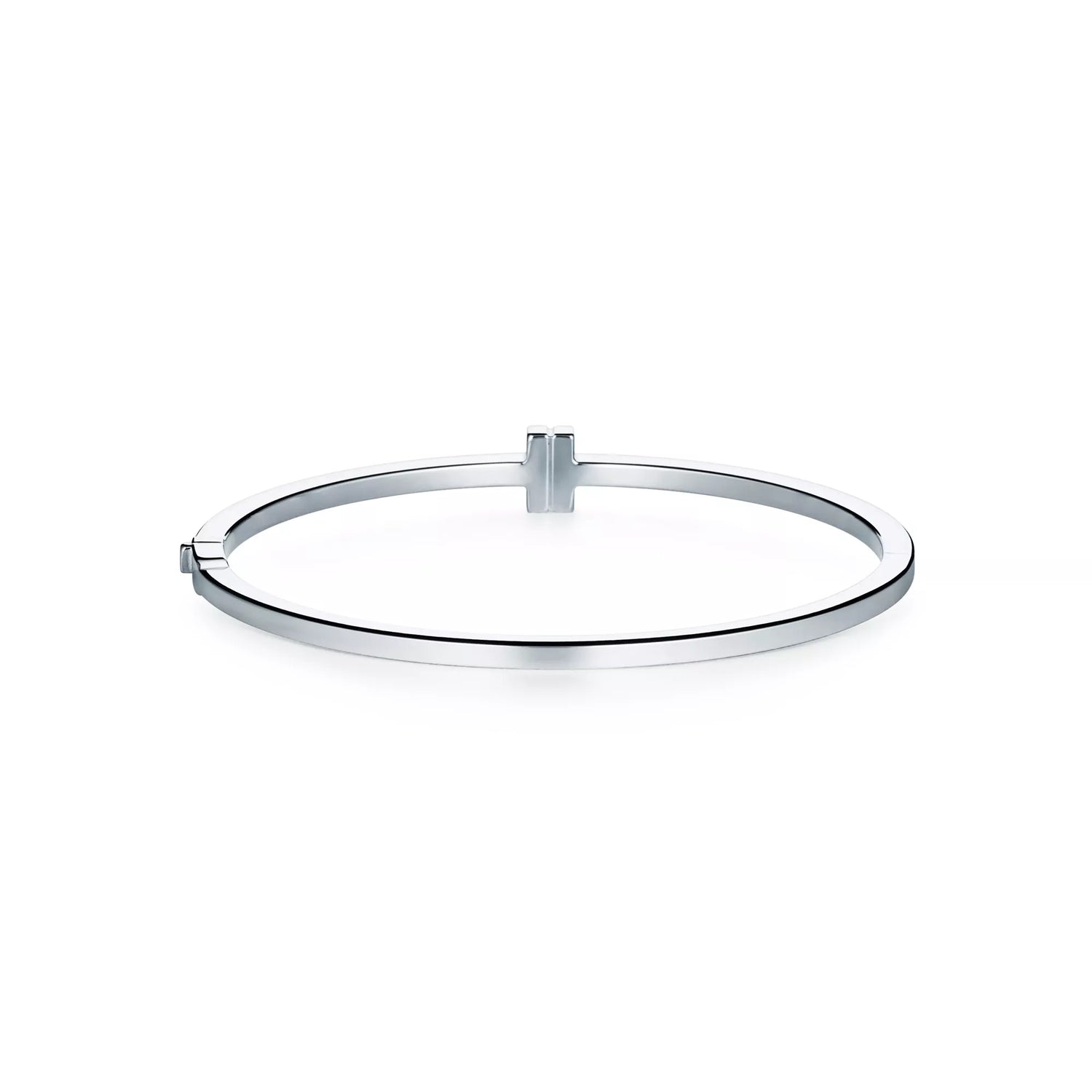 Carave Paris Minimalist T Wire White Gold Bracelet for Women
