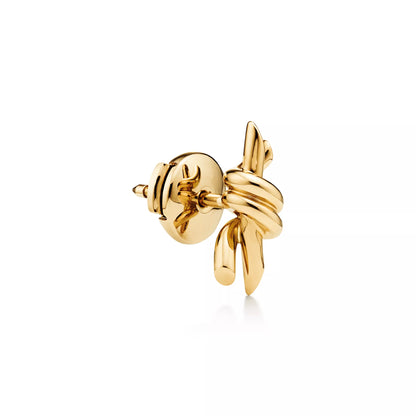 Carave Paris Modern Knot Sculpture Stud Earrings