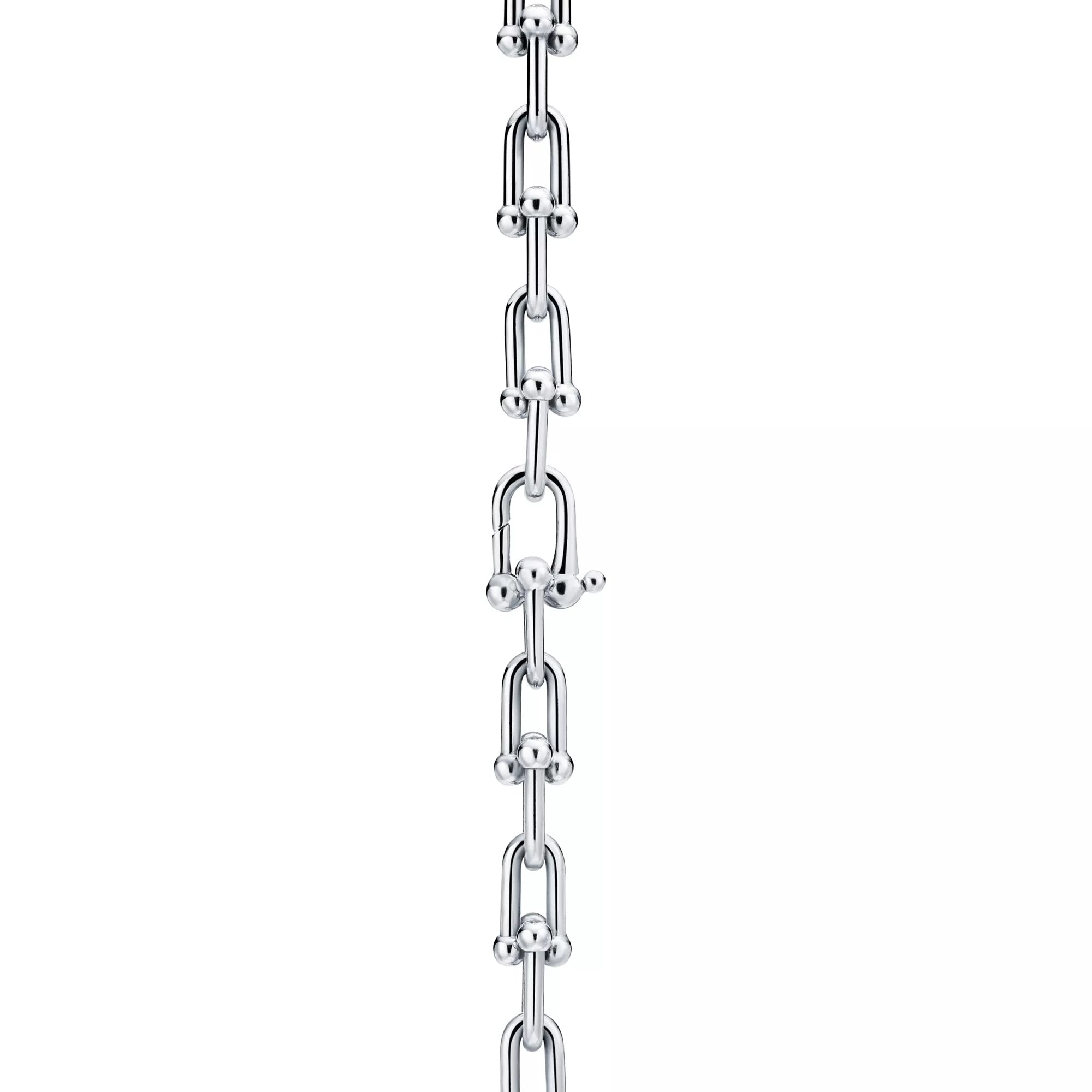 Carave Paris Modern Link Chain Choker Necklace in Silver