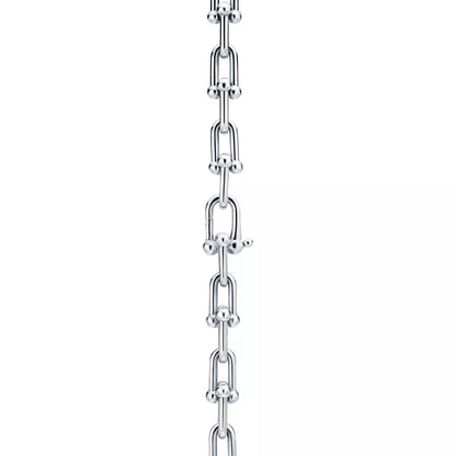Carave Paris Modern Link Chain Choker Necklace in Silver