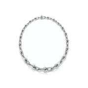 Carave Paris Modern Link Chain Choker Necklace in Silver