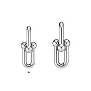 Carave Paris Modern Orbit Link Drop Earrings