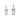 Carave Paris Modern Orbit Link Drop Earrings
