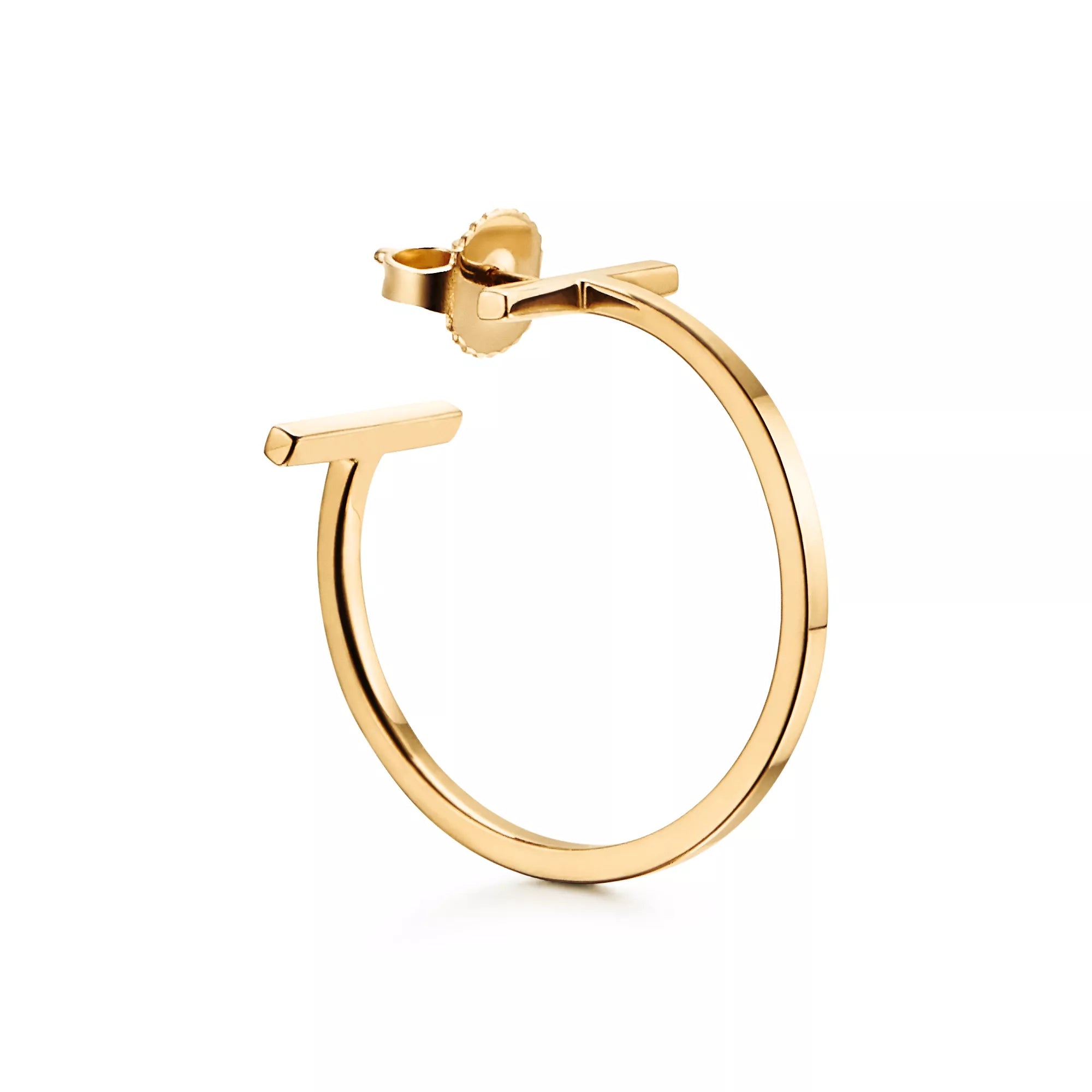 Carave Paris Modern T Bar Open Hoop Earring