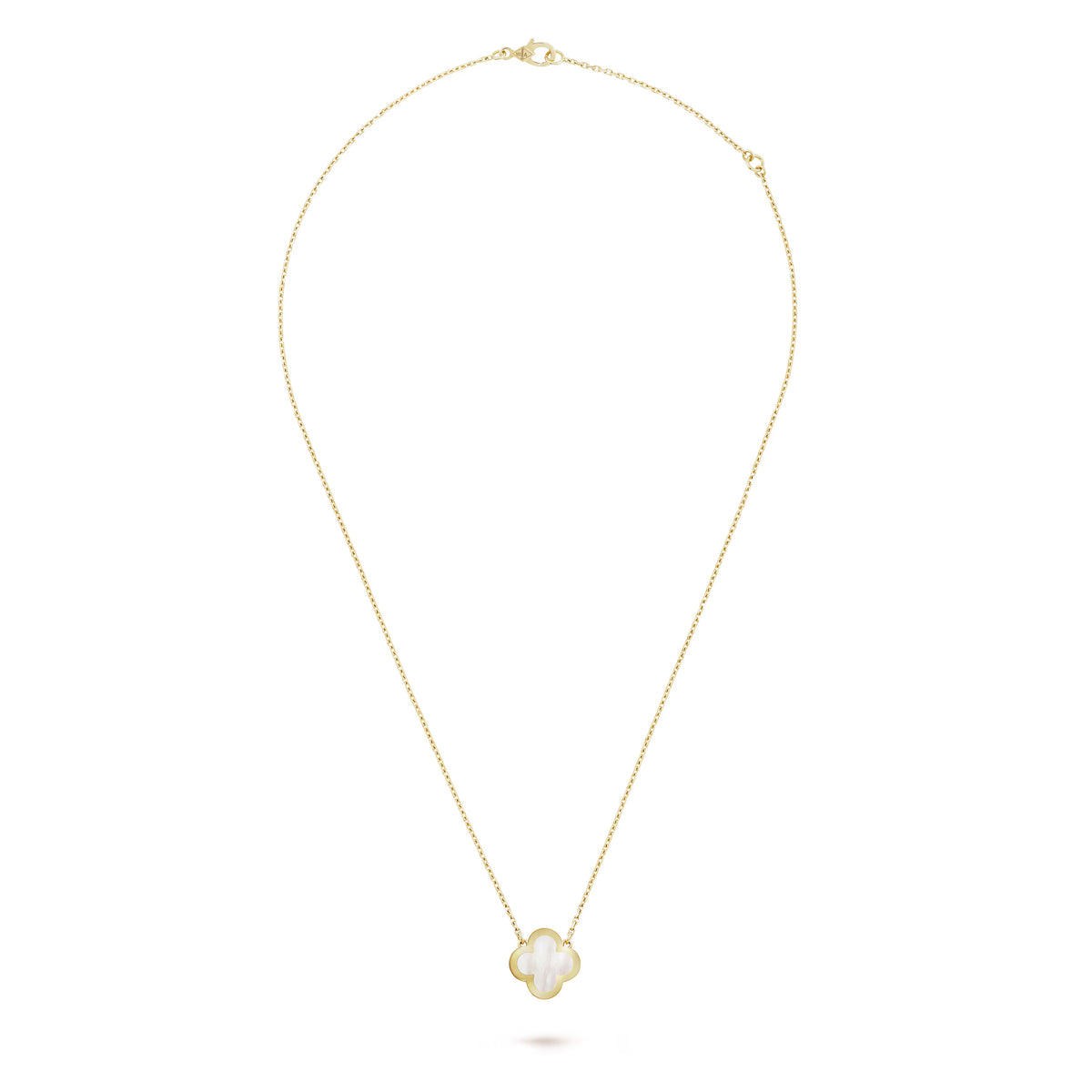 Carave Paris Mother of Pearl Clover Necklace