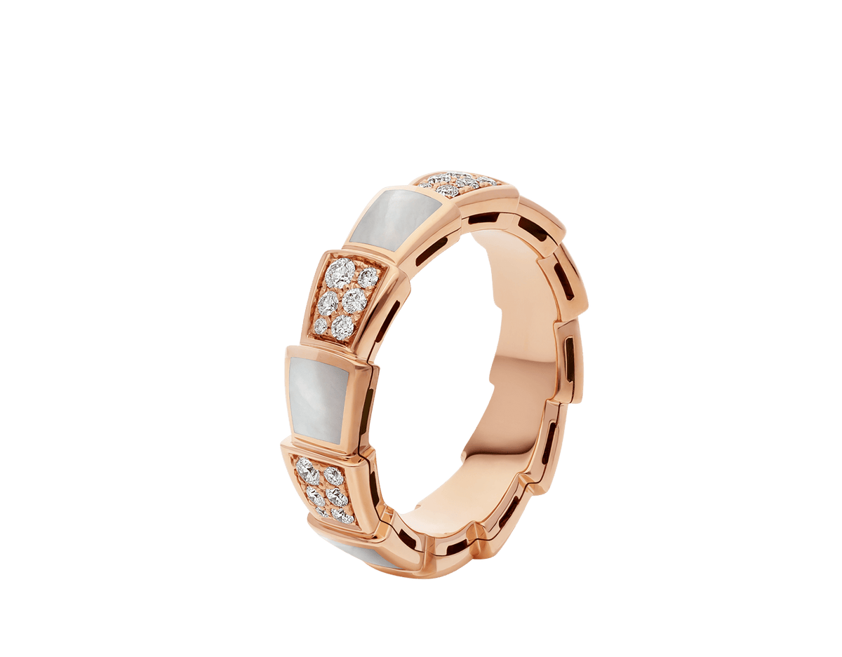 Carave Paris Mother of Pearl Diamond Eternity Band
