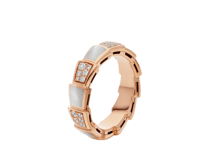 Carave Paris Mother of Pearl Diamond Eternity Band