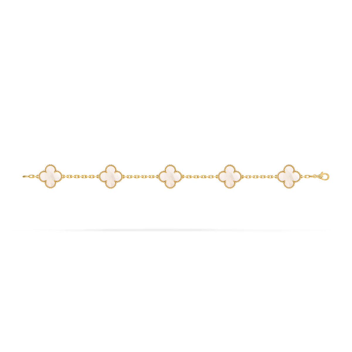 Carave Paris Mother of Pearl Floral Link Bracelet