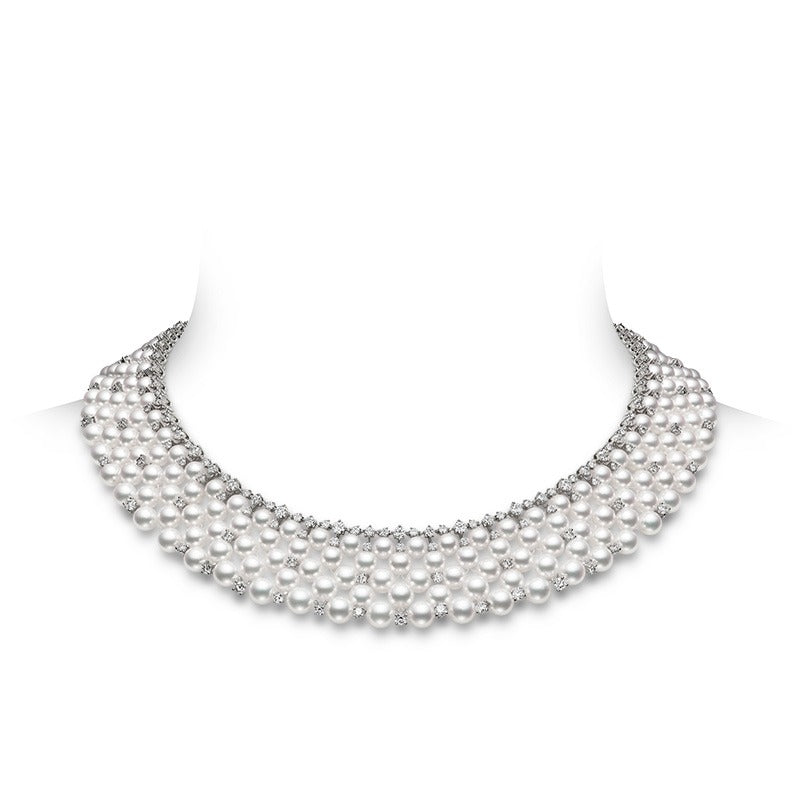 Carave Paris Multi-Row Pearl Collar Necklace
