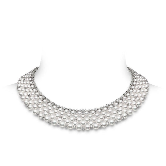 Carave Paris Multi-Row Pearl Collar Necklace