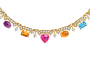 Carave Paris Multicolor Gemstone & Diamond Choker Necklace