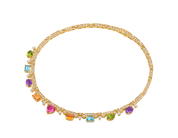 Carave Paris Multicolor Gemstone & Diamond Choker Necklace