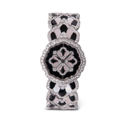 Carave Paris Noir Blossom Diamond Bracelet Watch