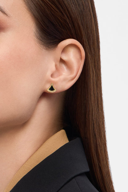 Carave Paris Noir Fan Stud Earrings