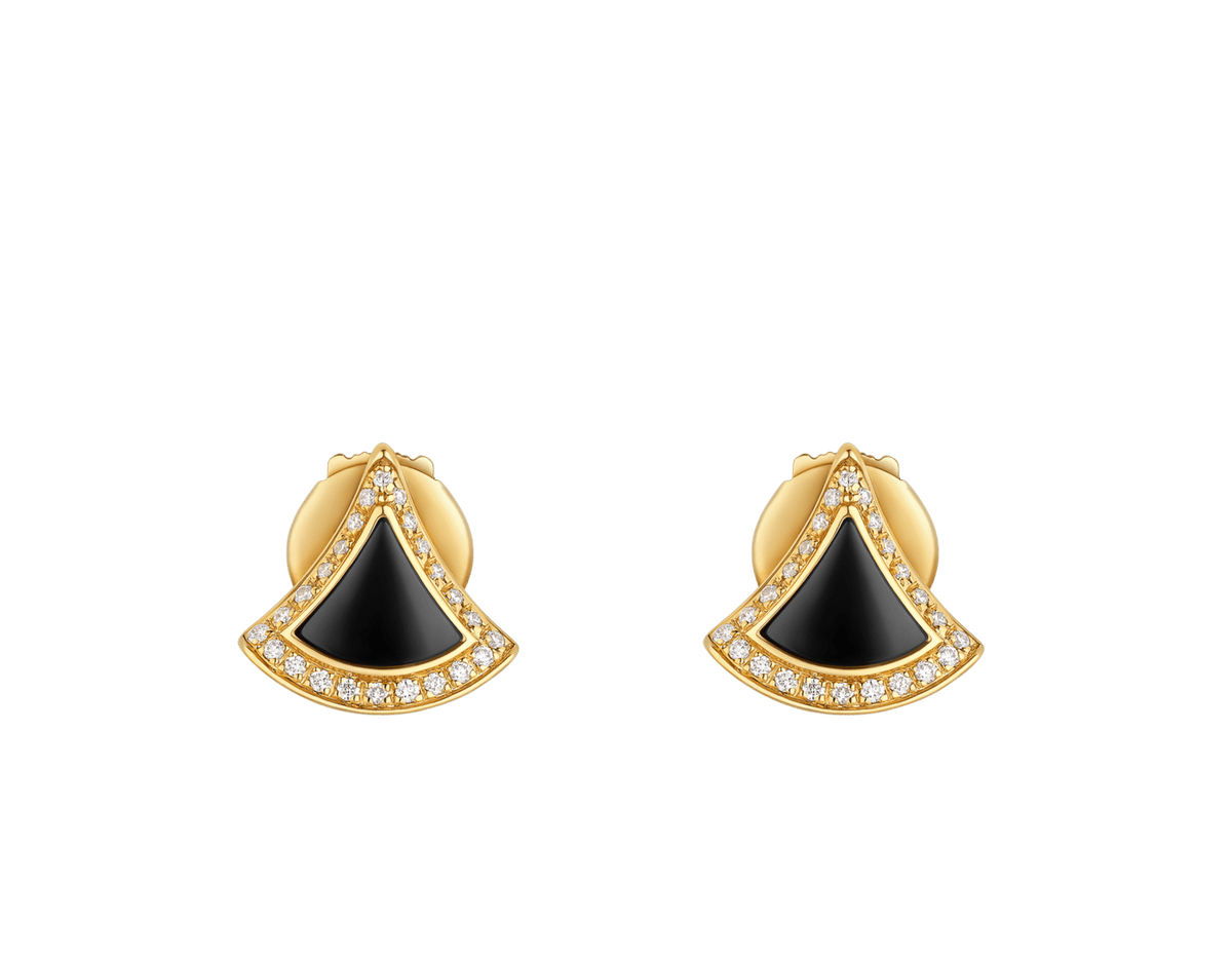 Carave Paris Noir Fan Stud Earrings