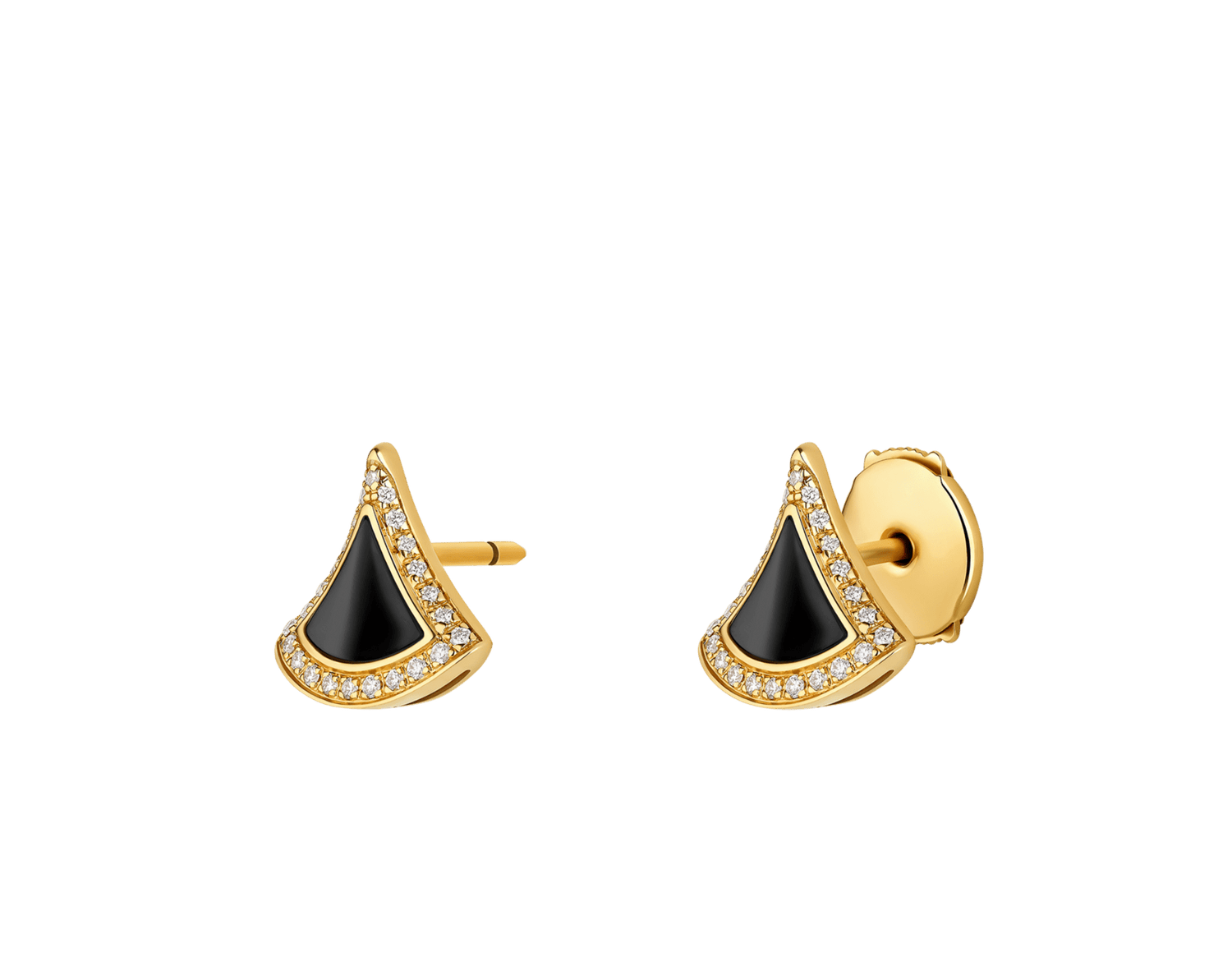 Carave Paris Noir Fan Stud Earrings