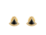 Carave Paris Onyx Pavé Fan Stud Earrings