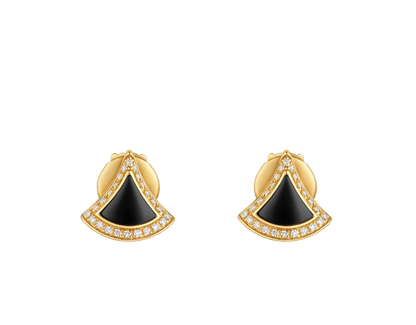 Carave Paris Onyx Pavé Fan Stud Earrings