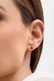 Carave Paris Onyx Pavé Fan Stud Earrings