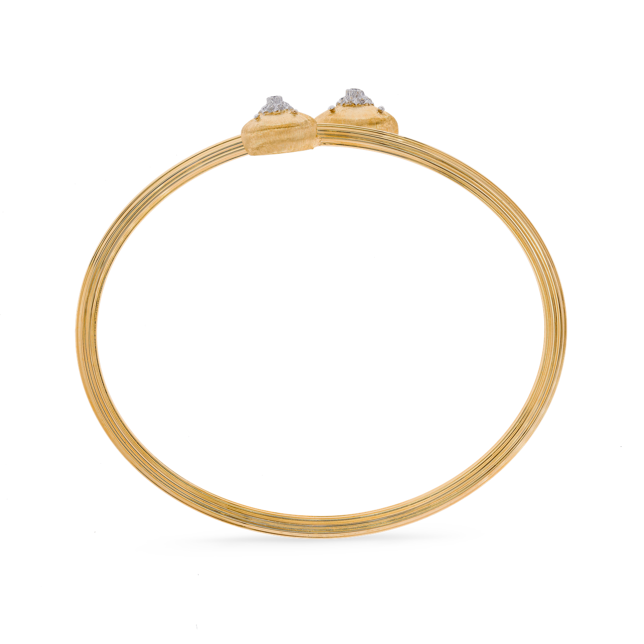 Carave Paris Open Disc Diamond Cuff Bangle
