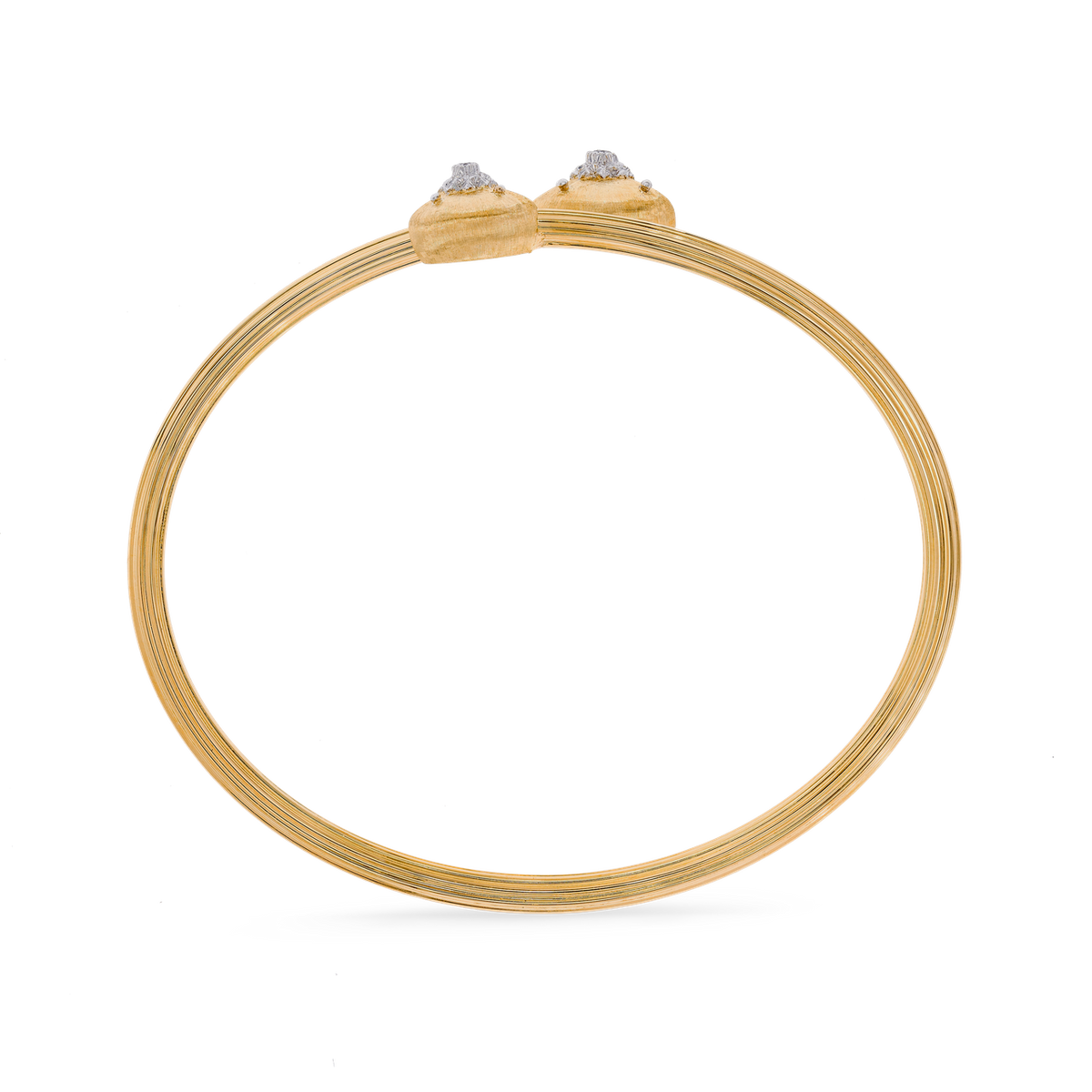 Carave Paris Open Disc Diamond Cuff Bangle