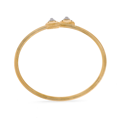 Carave Paris Open Disc Diamond Cuff Bangle