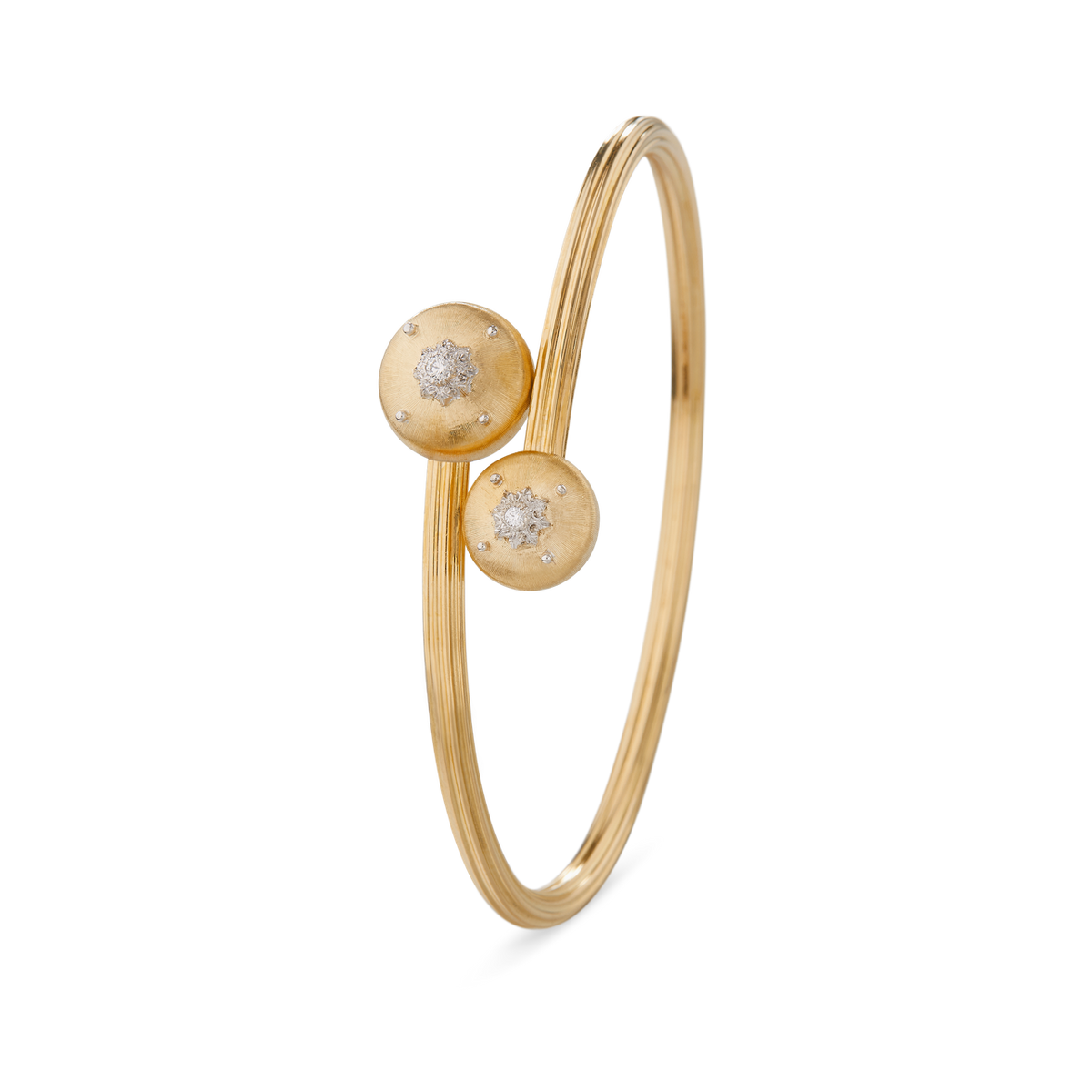 Carave Paris Open Disc Diamond Cuff Bangle