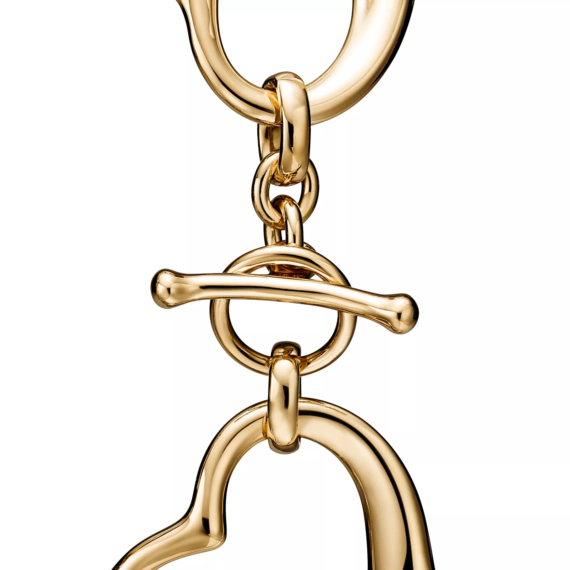 Carave Paris Open Heart Link Yellow Gold Bracelet for Women