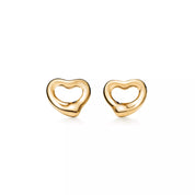 Carave Paris Open Heart Polished Stud Earrings