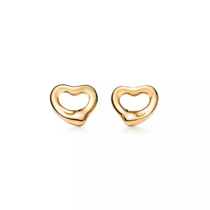 Carave Paris Open Heart Polished Stud Earrings