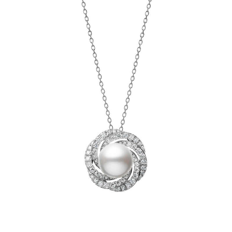 Carave Paris Orbit Pearl Halo Pendant Necklace