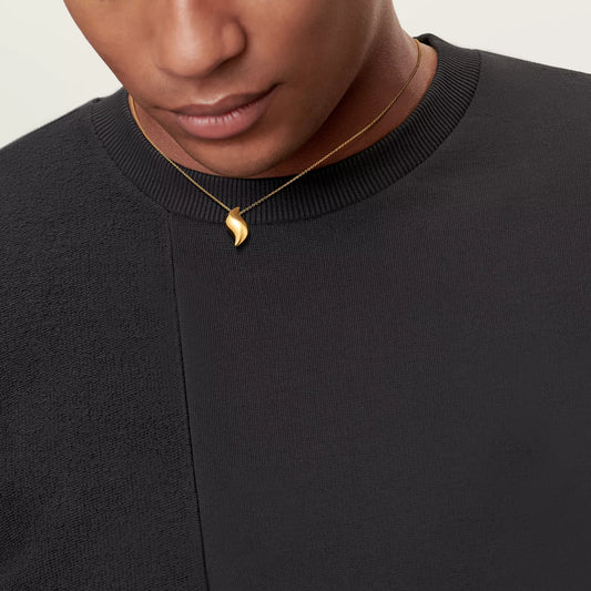 Carave Paris Organic Wave Pendant Necklace