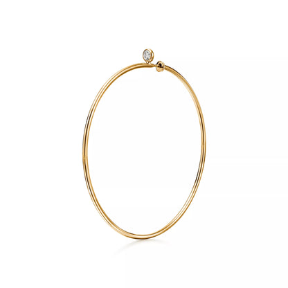 Carave Paris Oval Diamond Accent Hoop Earrings