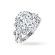 Carave Paris Oval Diamond Floral Halo Ring