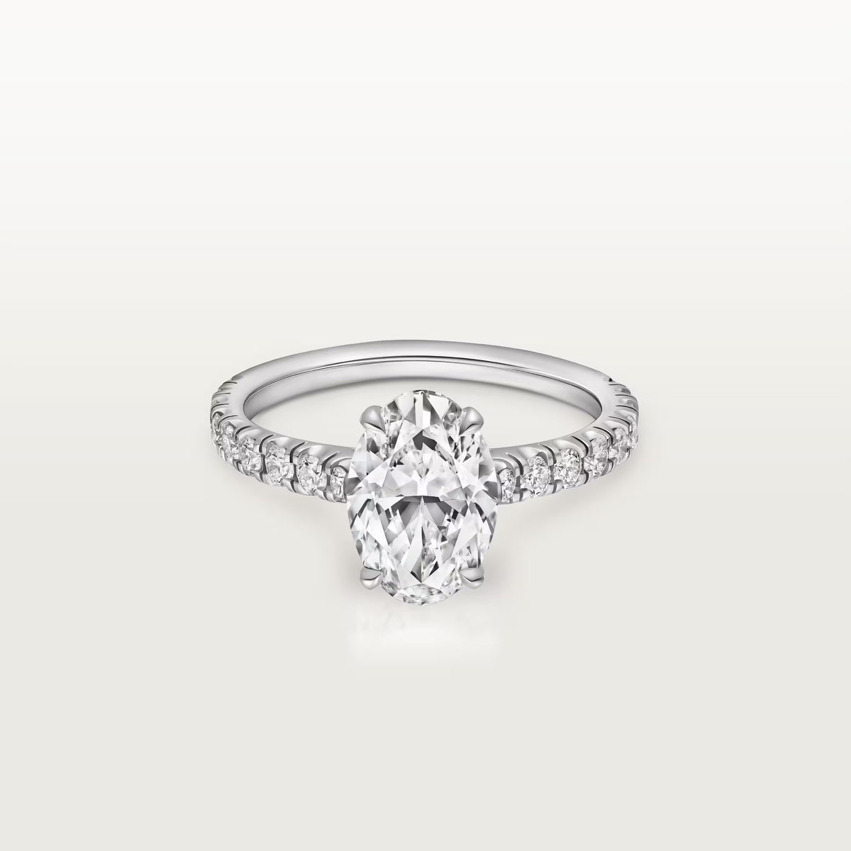 Carave Paris Oval Solitaire Pavé Ring