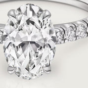 Carave Paris Oval Solitaire Pavé Ring