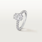 Carave Paris Oval Solitaire Pavé Ring