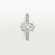 Carave Paris Oval Solitaire Pavé Ring