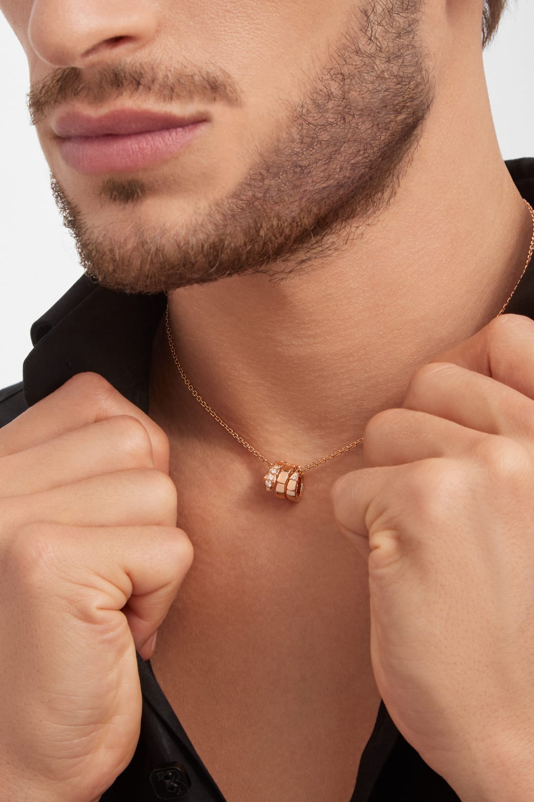 Carave Paris Pavé Barrel Charm Necklace