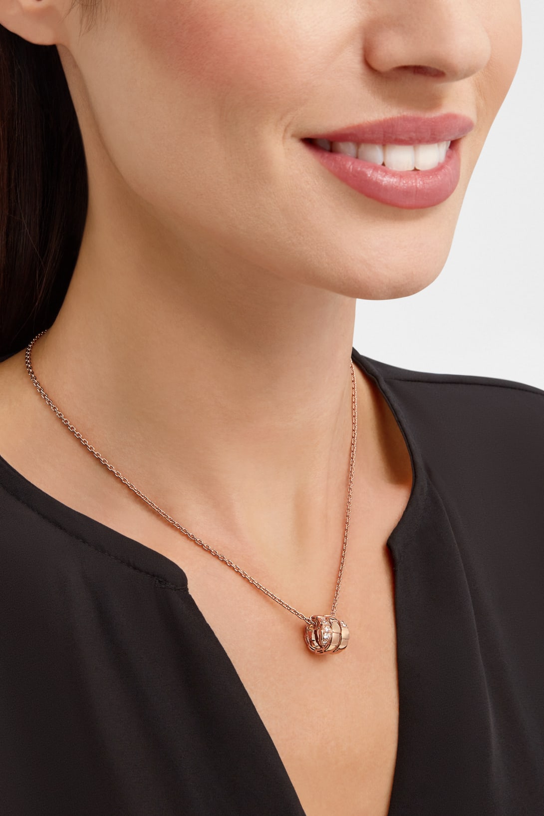 Carave Paris Pavé Barrel Charm Necklace