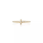 Carave Paris Pavé Cross Diamond Stackable Ring
