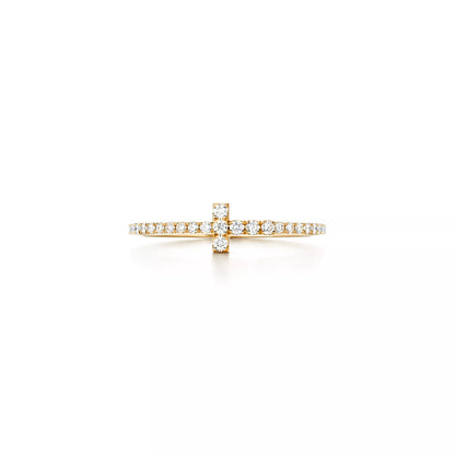 Carave Paris Pavé Cross Diamond Stackable Ring
