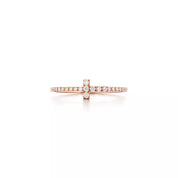 Carave Paris Pavé Cross Diamond Stackable Ring