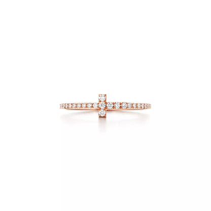Carave Paris Pavé Cross Diamond Stackable Ring