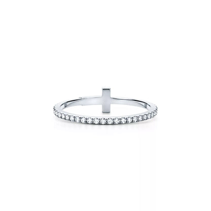 Carave Paris Pavé Cross Diamond Stackable Ring