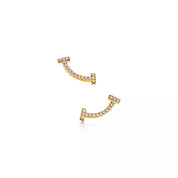 Carave Paris Pavé Curved T-Bar Stud Earring