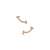 Carave Paris Pavé Curved T-Bar Stud Earring