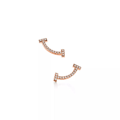 Carave Paris Pavé Curved T-Bar Stud Earring