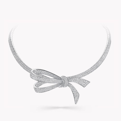 Carave Paris Pavé Diamond Bow Collar Necklace
