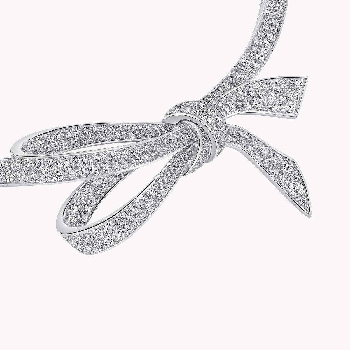 Carave Paris Pavé Diamond Bow Collar Necklace
